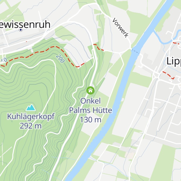 Map of Onkel Palms Hütte