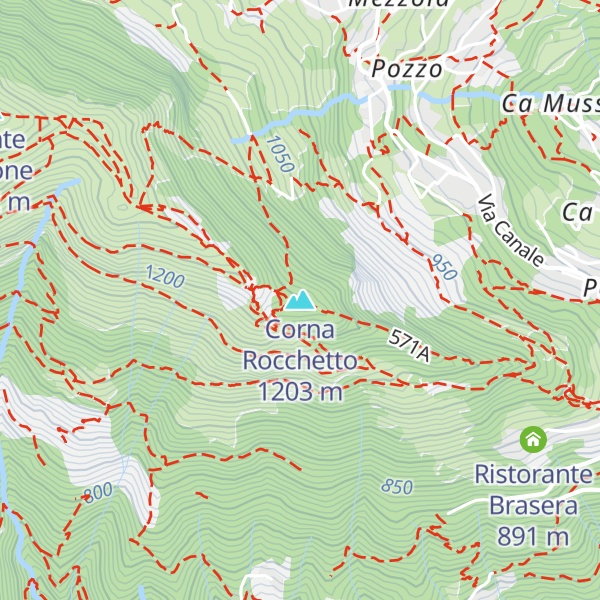 Map of Corna Rocchetto
