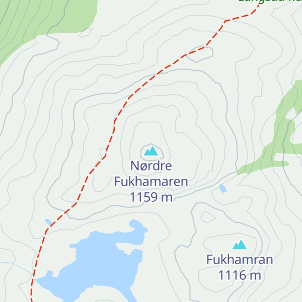 Map of Nørdre Fukhamaren