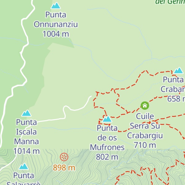 Map of Cuile Sa Portiscra II