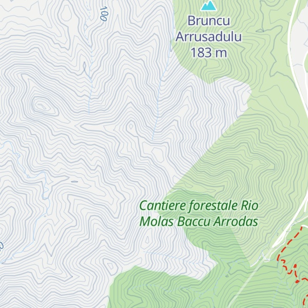 Map of Punta S'Omini Mortu