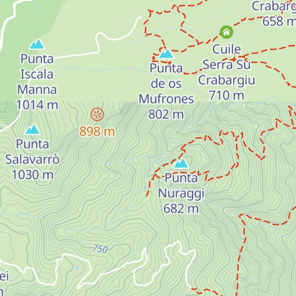 Map of Cuile Sa Mendula