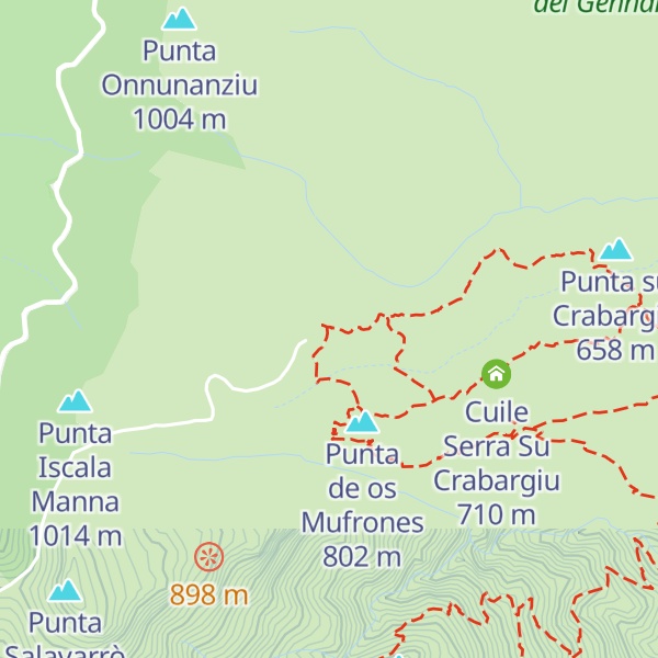 Map of Cuile Sa Portiscra I