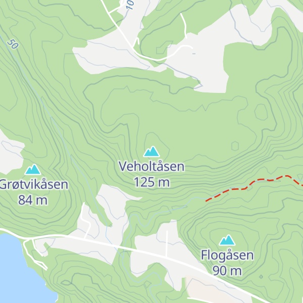 Map of Veholtåsen