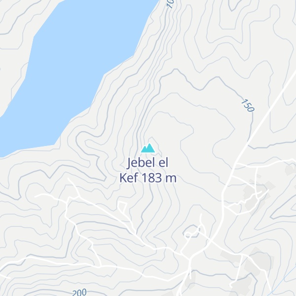 Map of Jebel el Kef