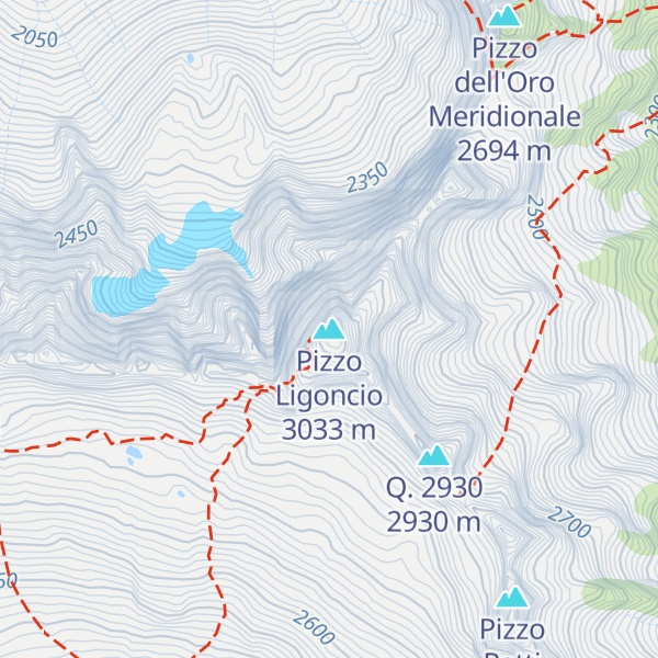Map of Pizzo Ligoncio