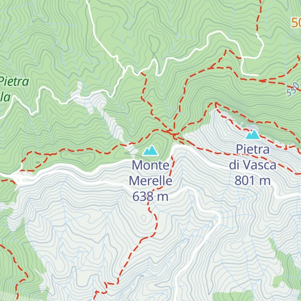 Map of Monte Merelle