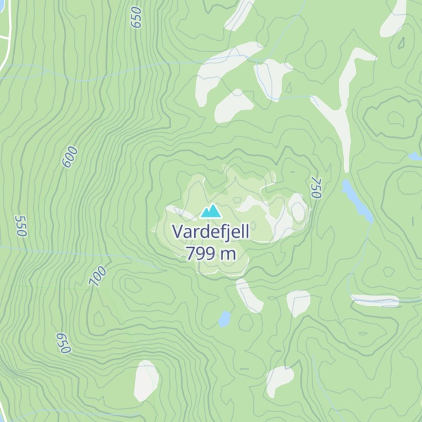 Map of Vardefjell