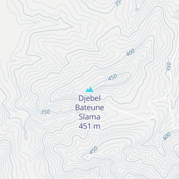 Map of Djebel Bateune Slama
