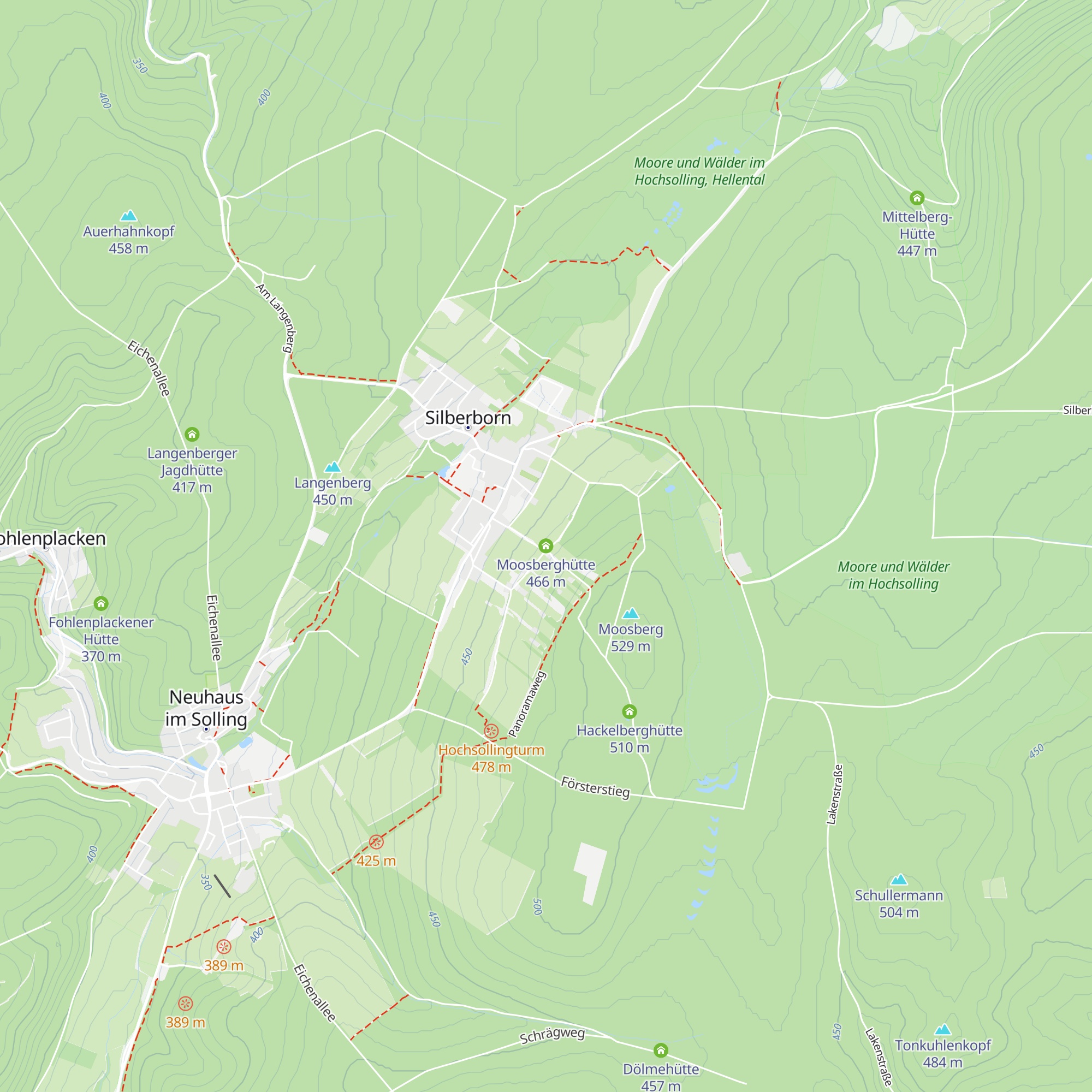 Moosberghütte map