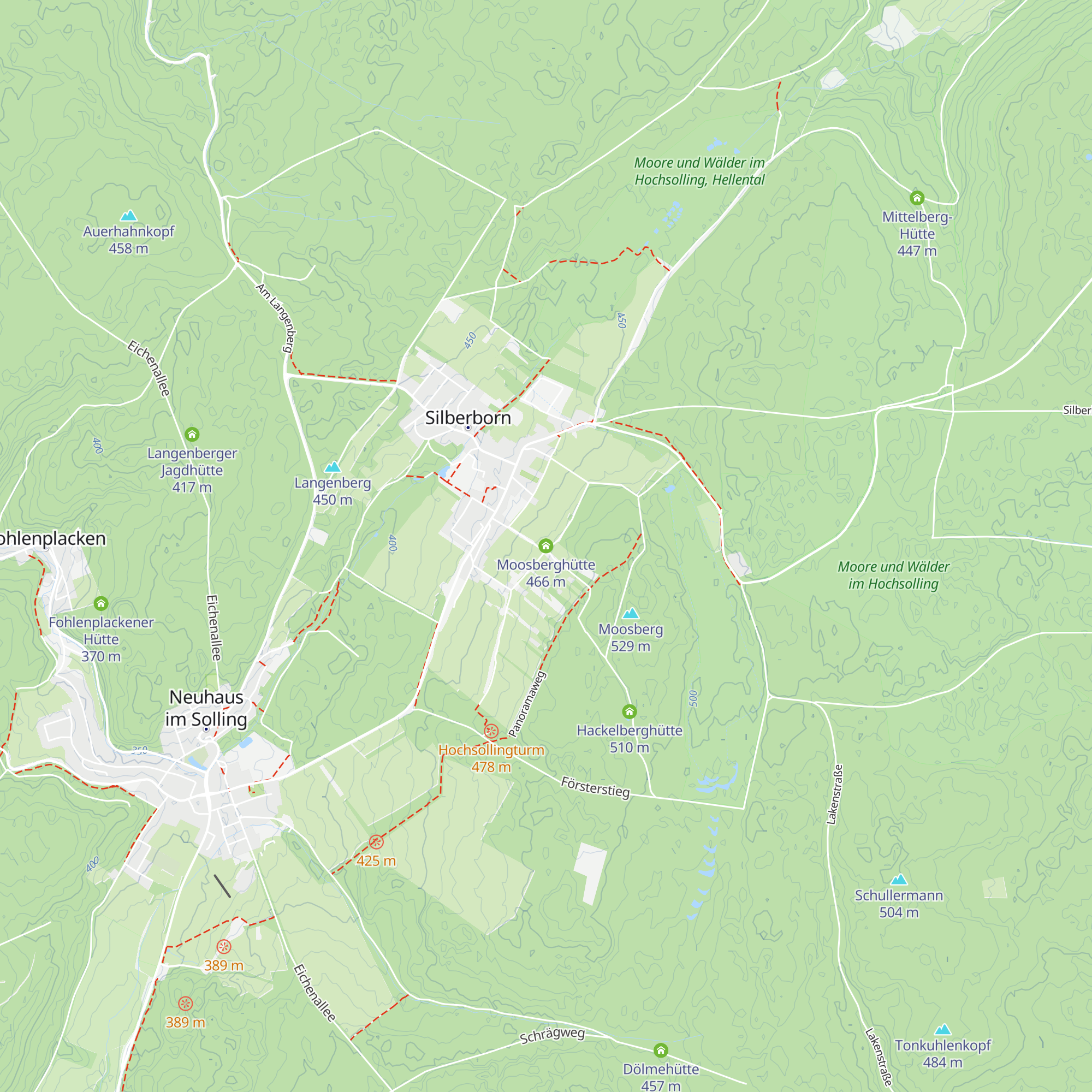 Moosberghütte map