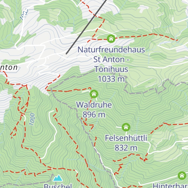 Map of Waldruhe