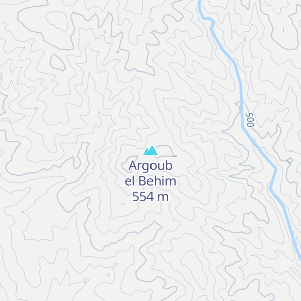 Map of Argoub el Behim