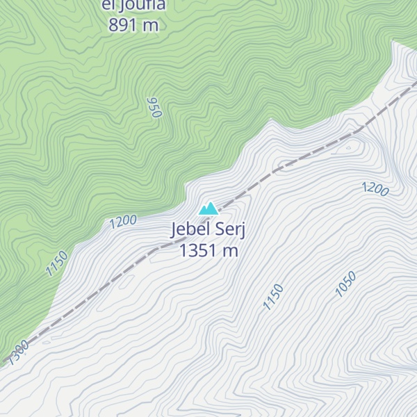 Map of Jebel Serj