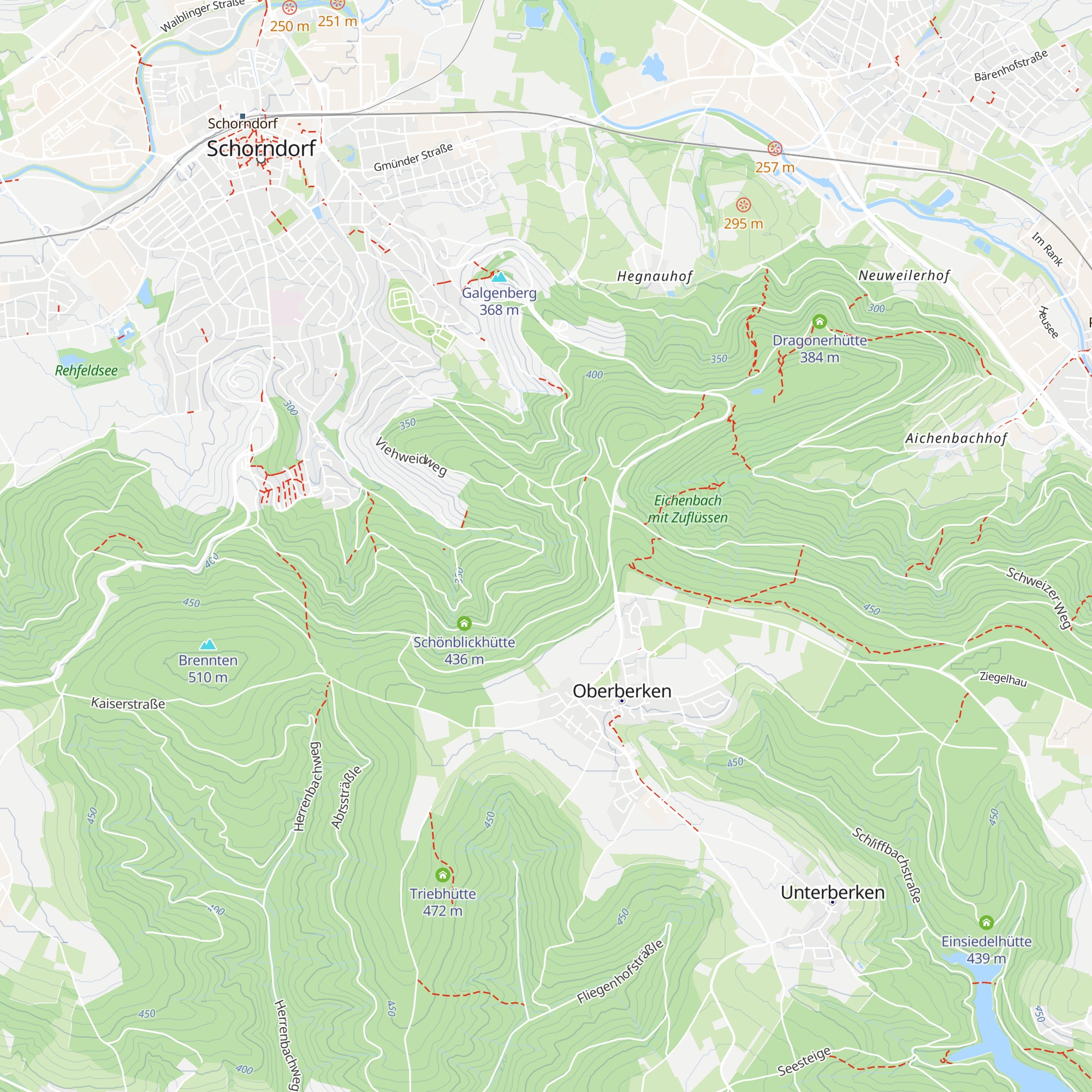 Aichenbachhütte map