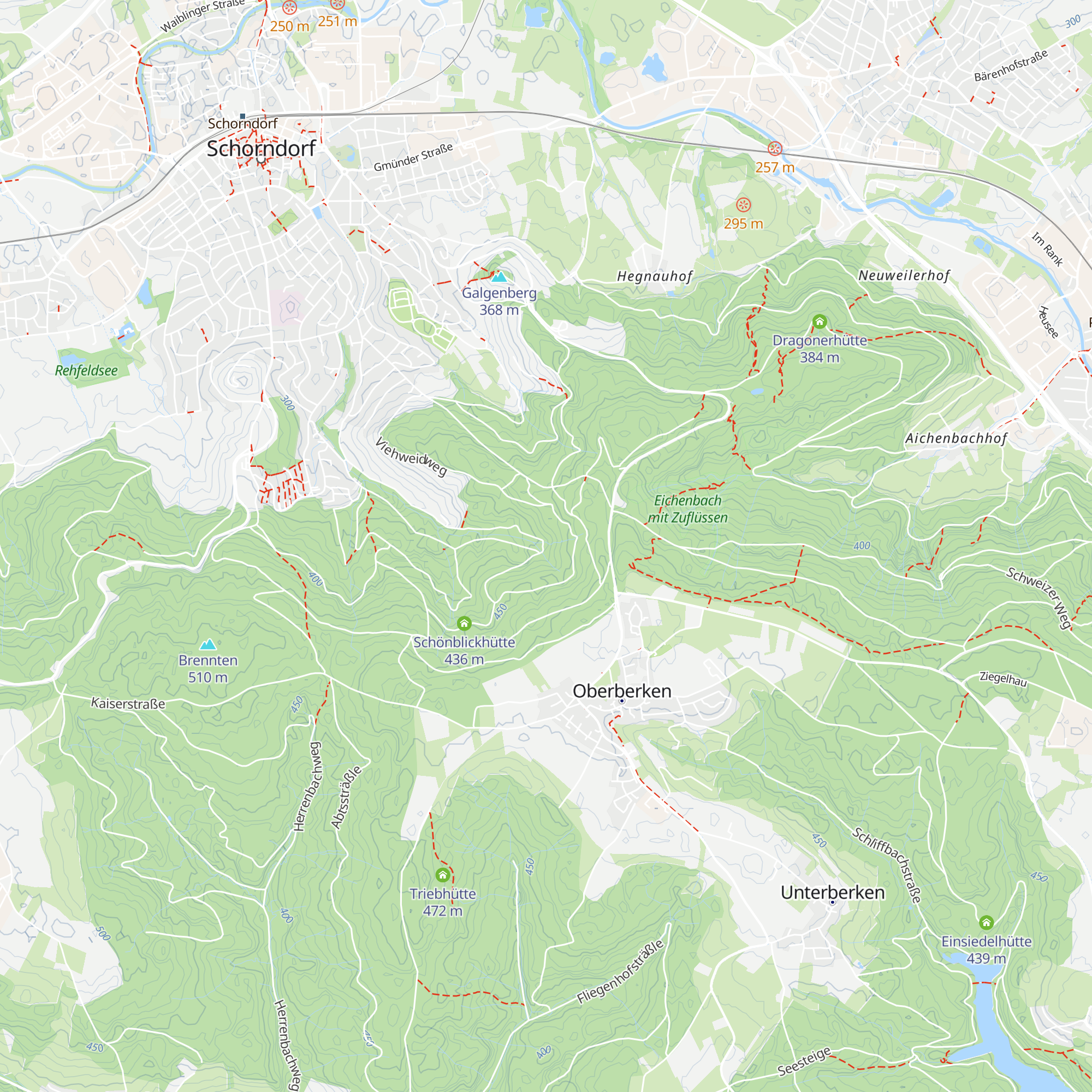 Aichenbachhütte map