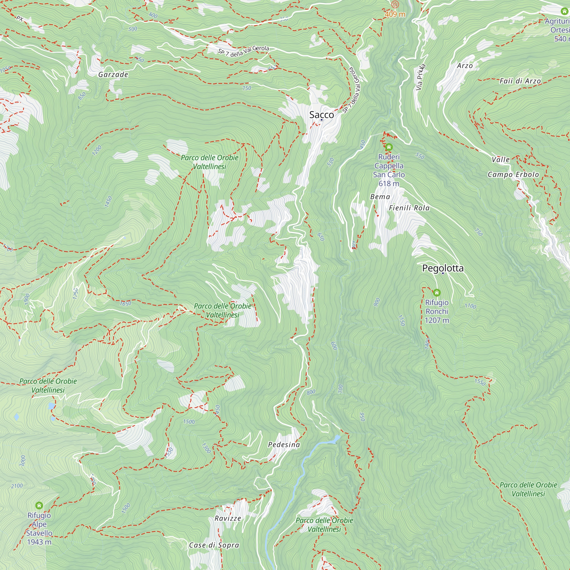 Baita al Ronco map
