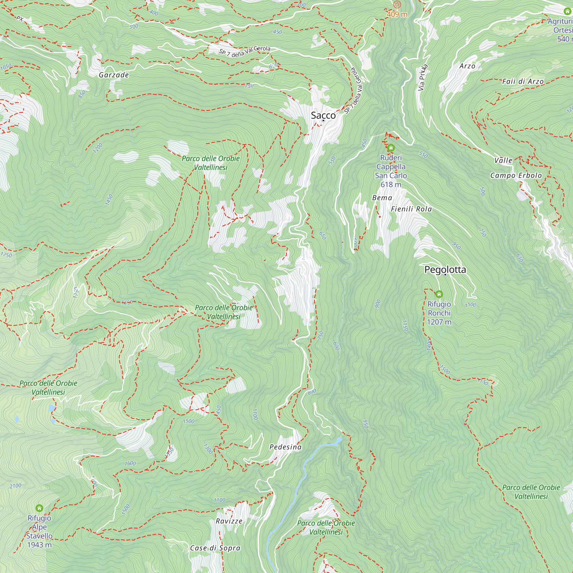 Baita al Ronco map