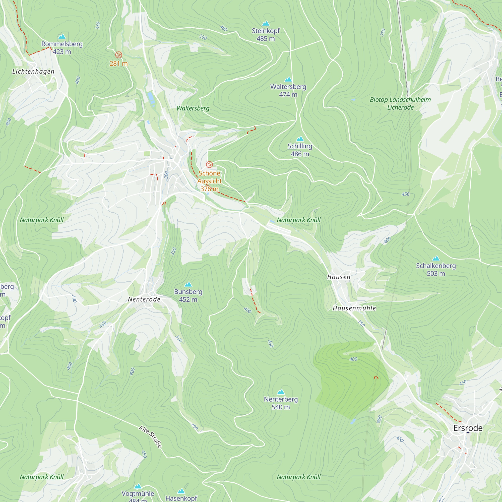 Beiserhaushütte map