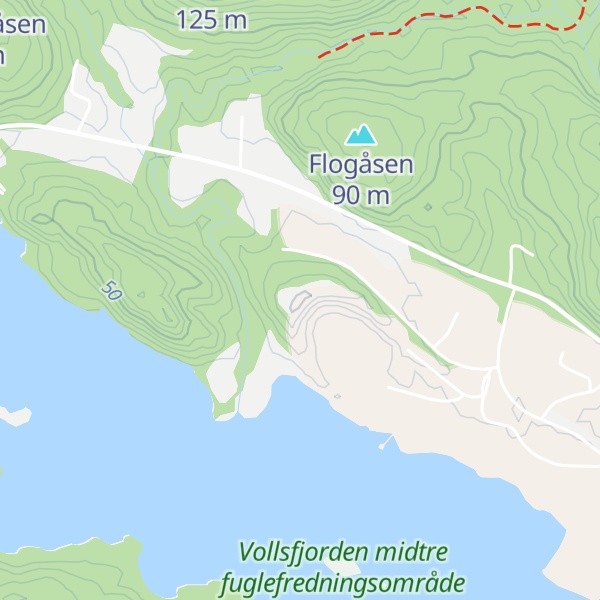 Map of Strandåsen