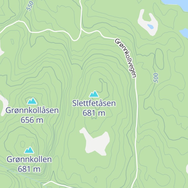 Map of Slettfetåsen