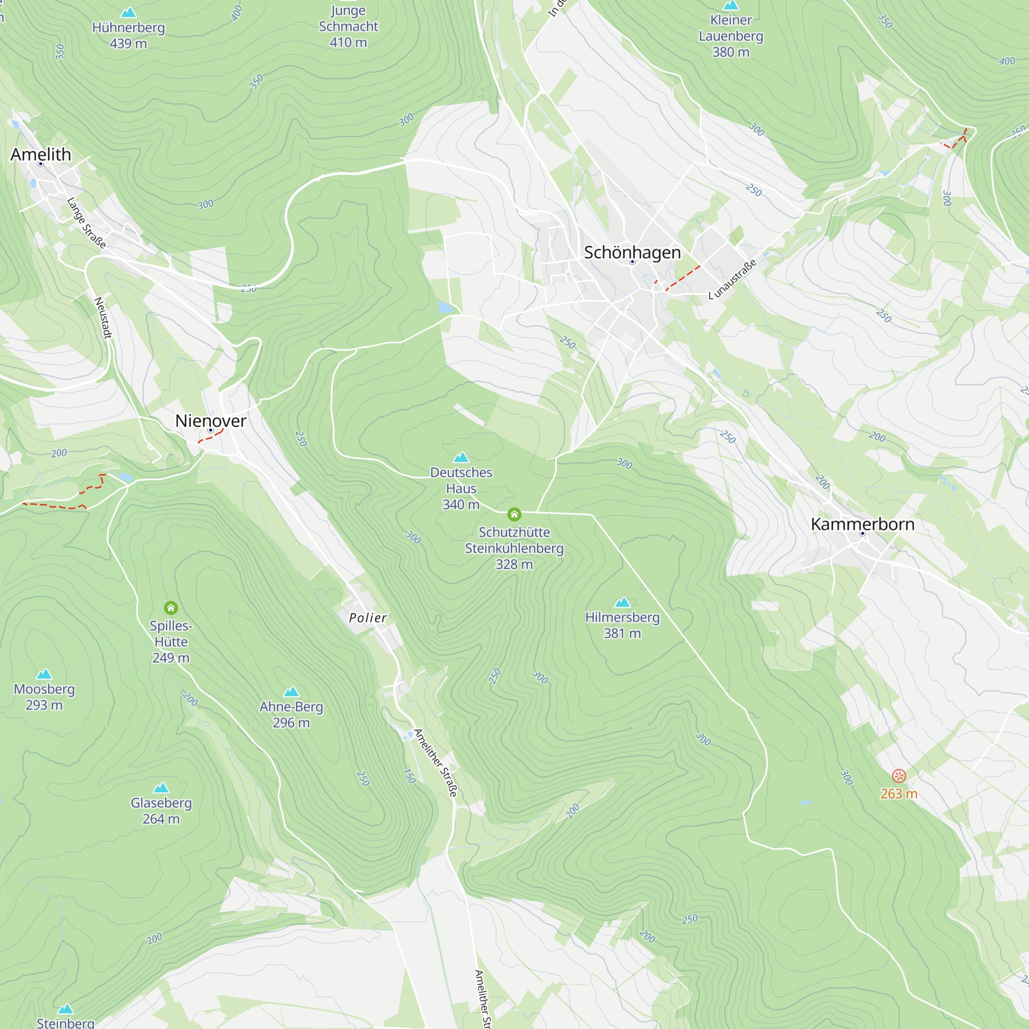Schutzhütte Steinkuhlenberg map