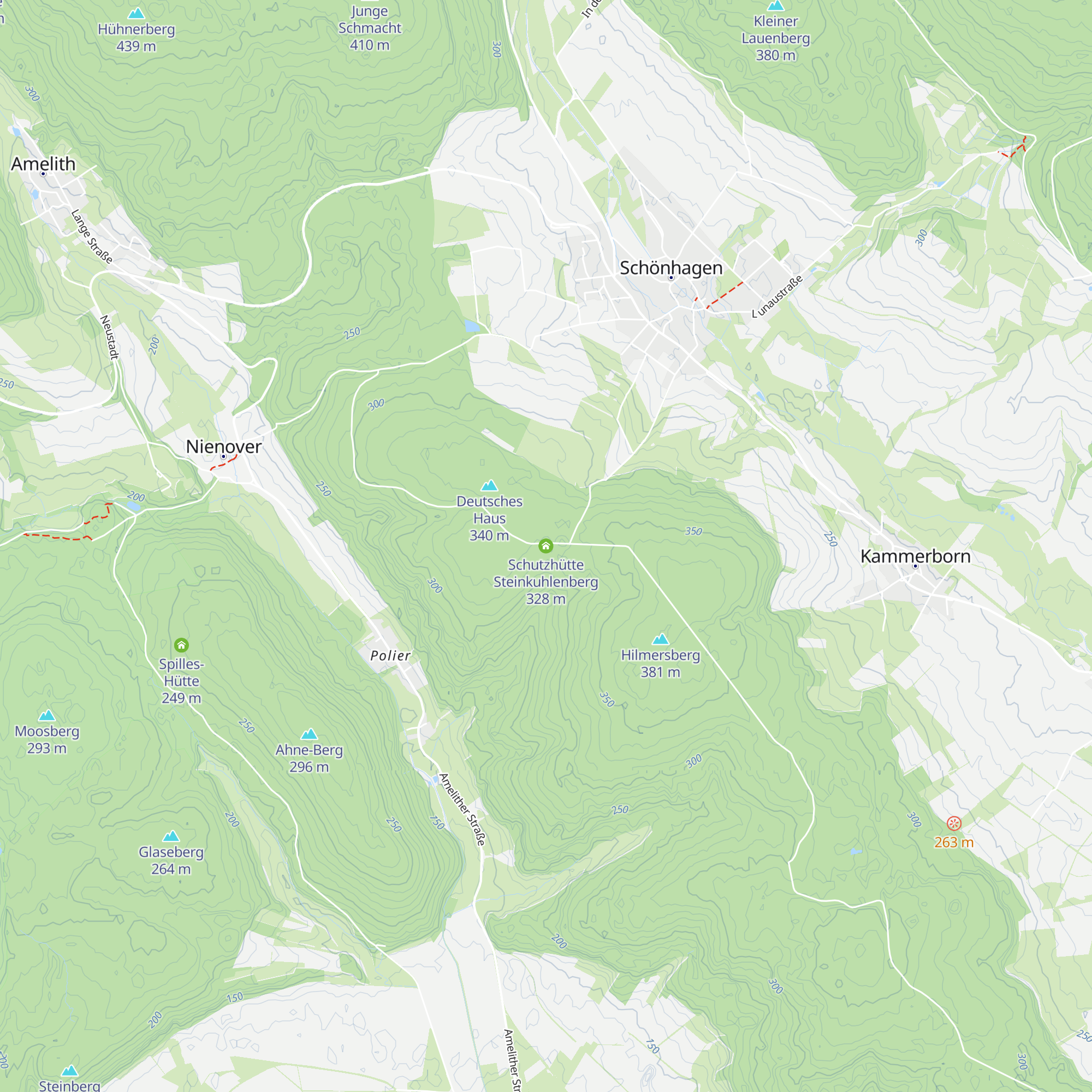 Schutzhütte Steinkuhlenberg map