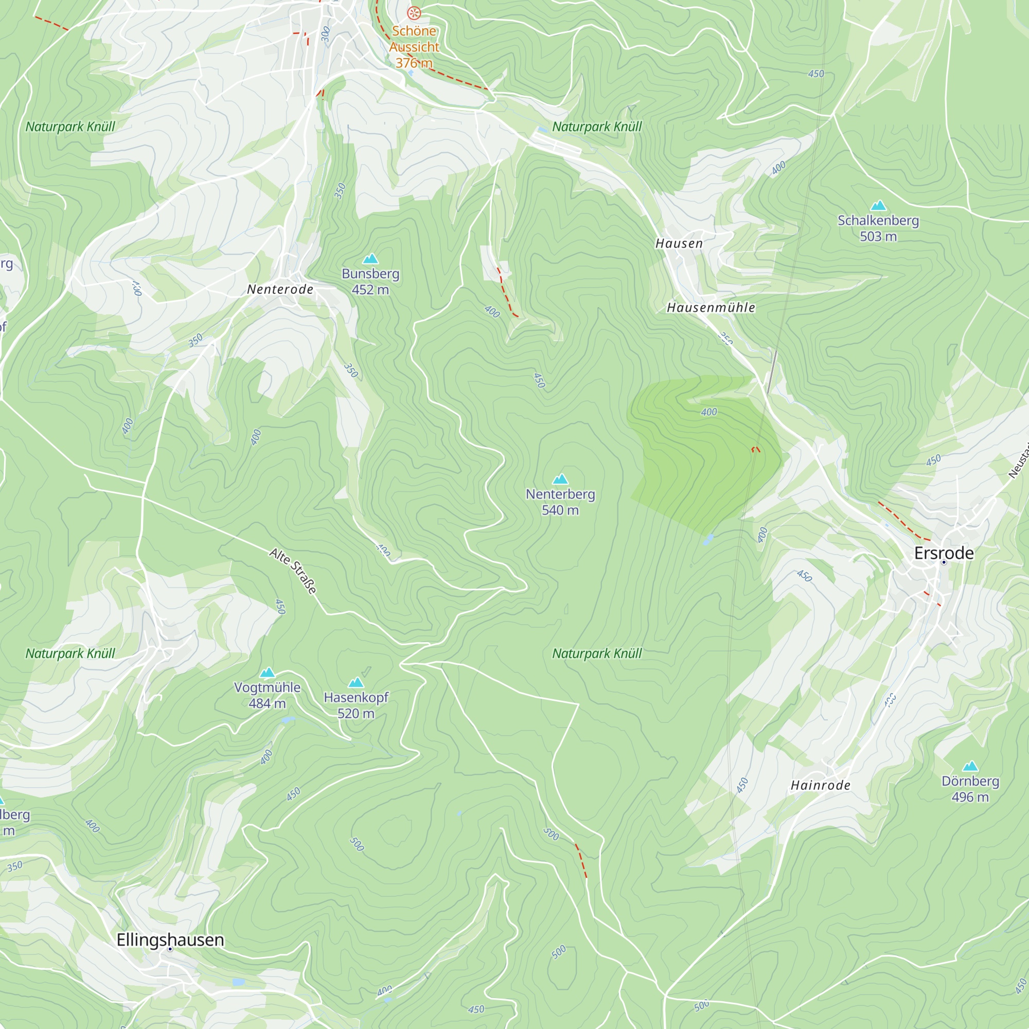 Krause-Hütte map