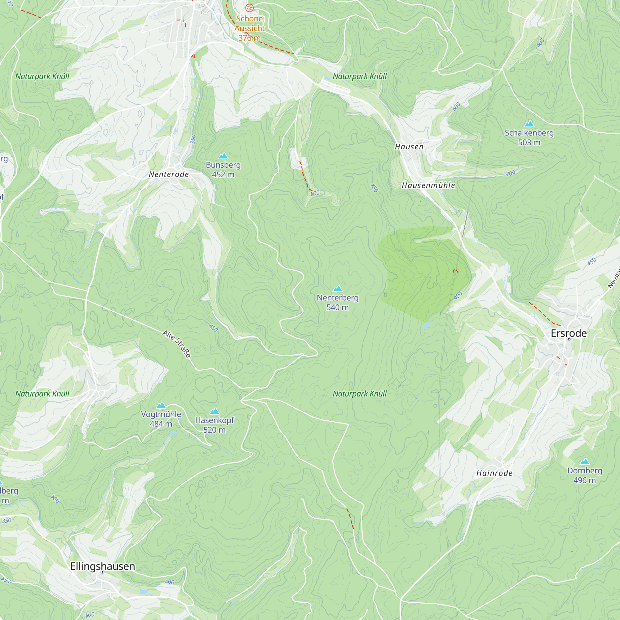 Krause-Hütte map