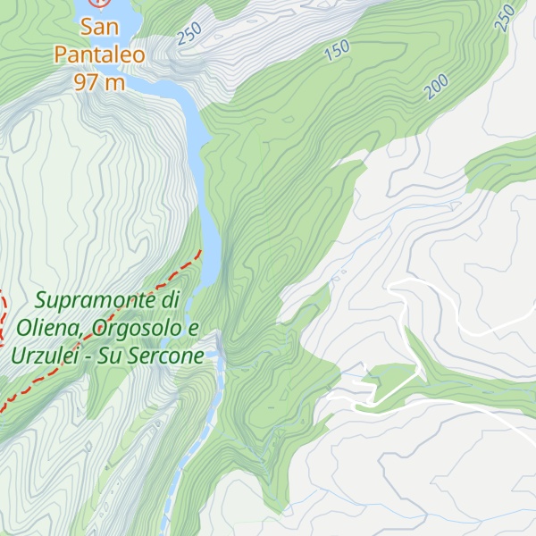 Map of Monte Corallinu