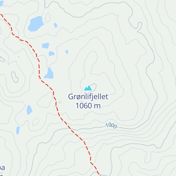 Map of Grønlifjellet