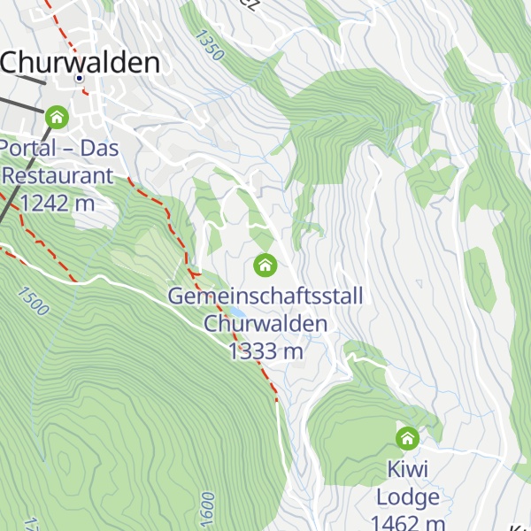 Map of Gemeinschaftsstall Churwalden