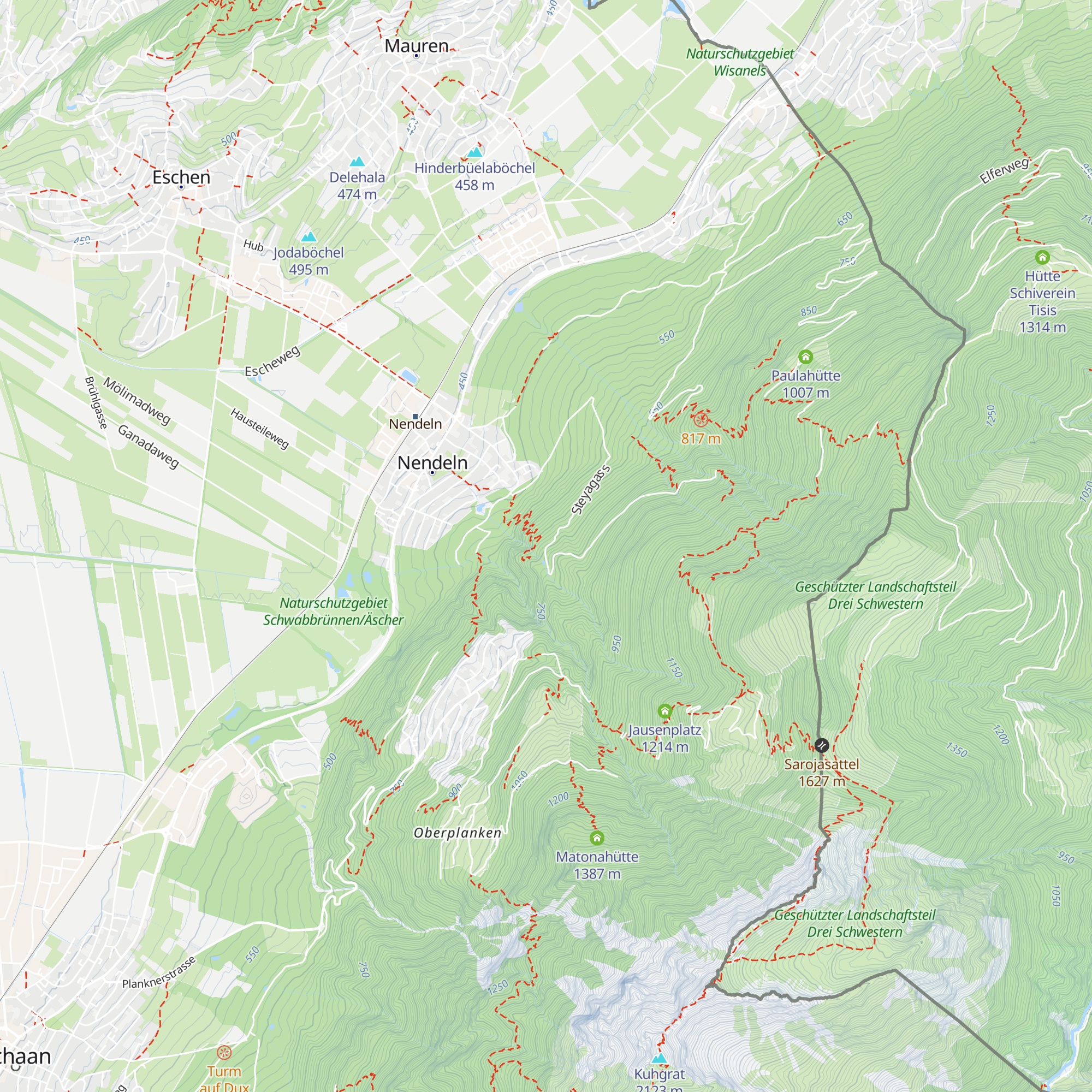 Druckbrecherschacht Steia map