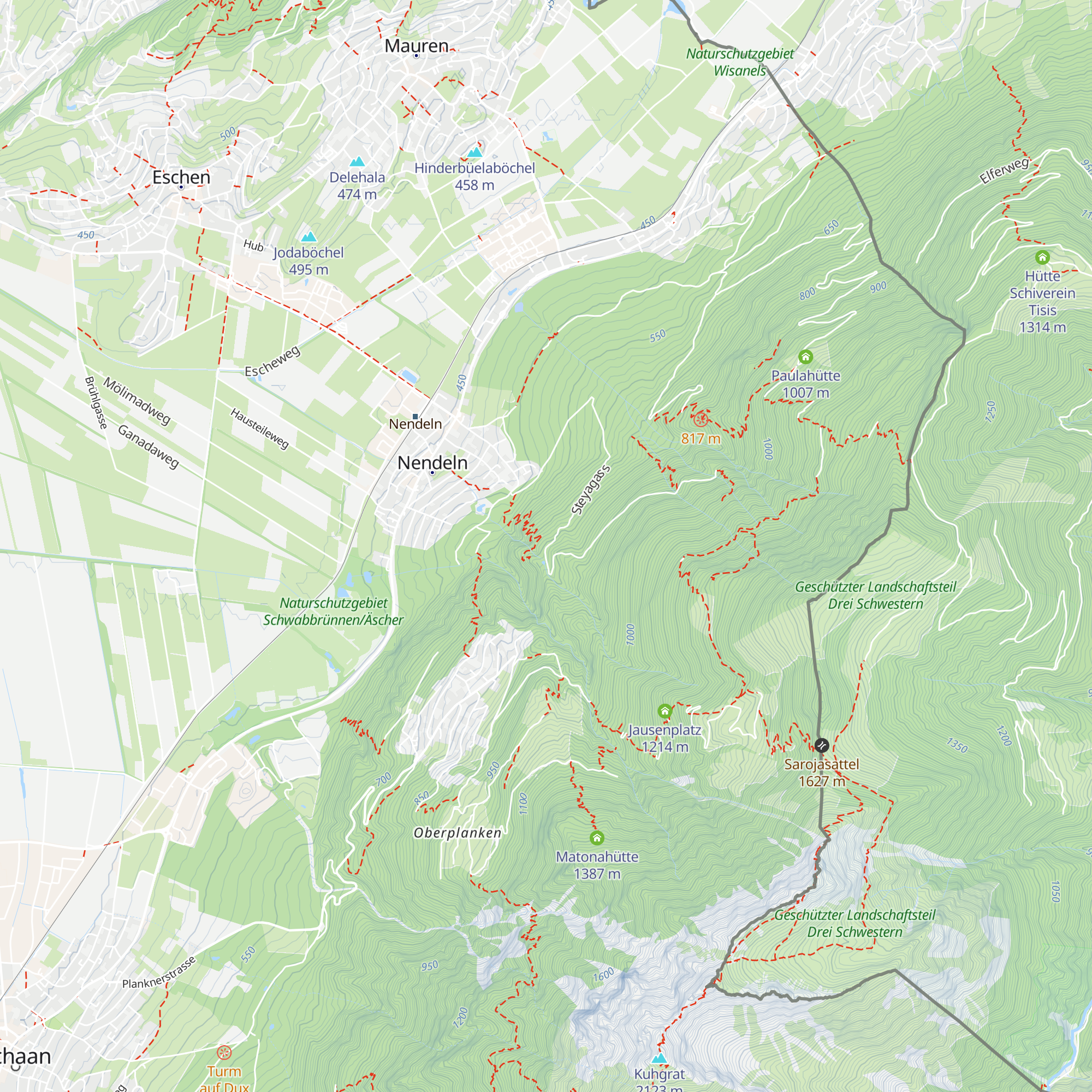 Druckbrecherschacht Steia map