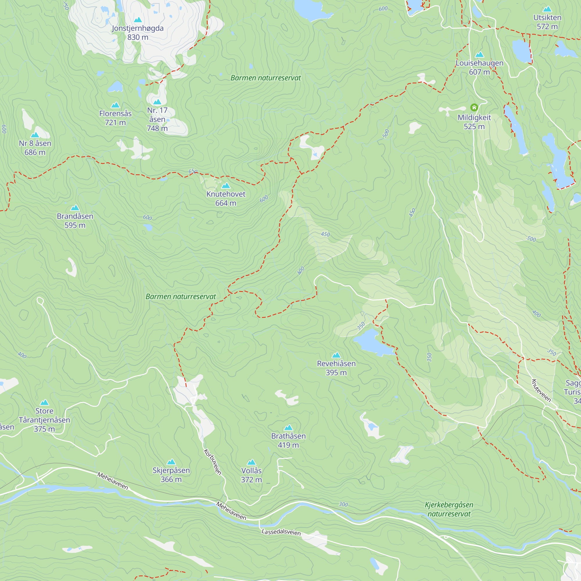 Barlinddalshytta map