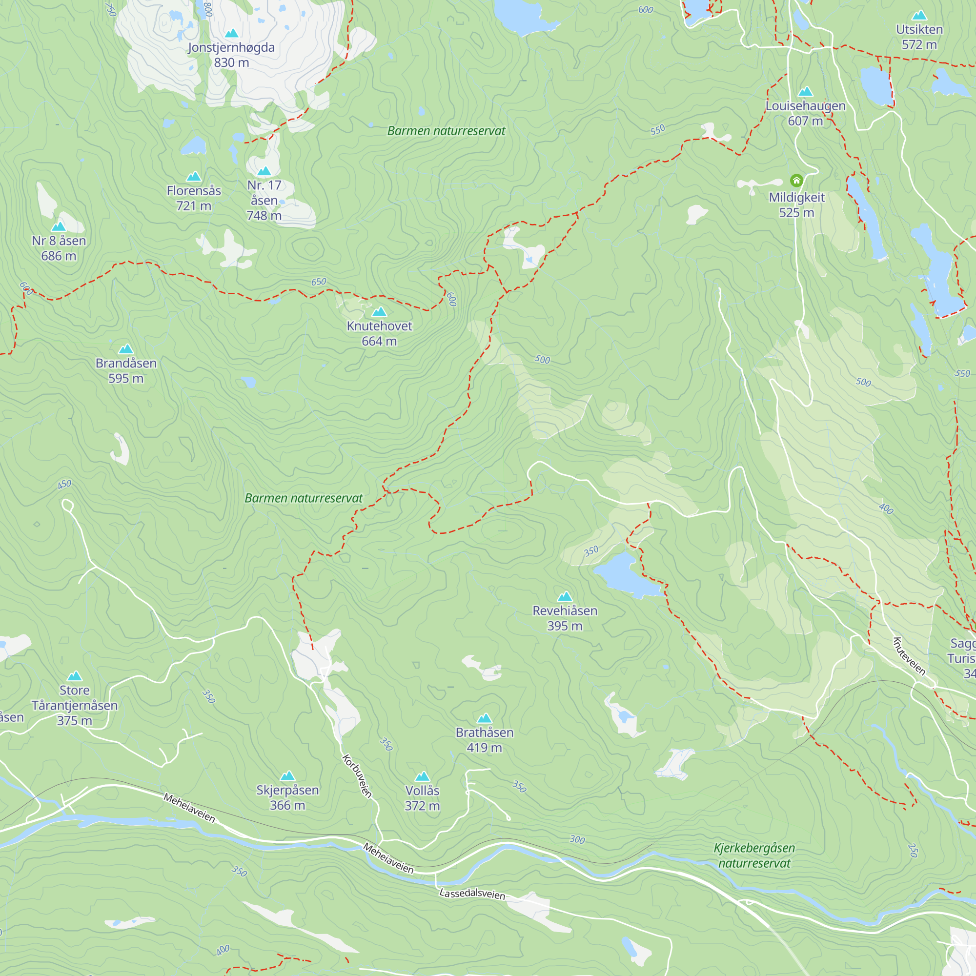 Barlinddalshytta map