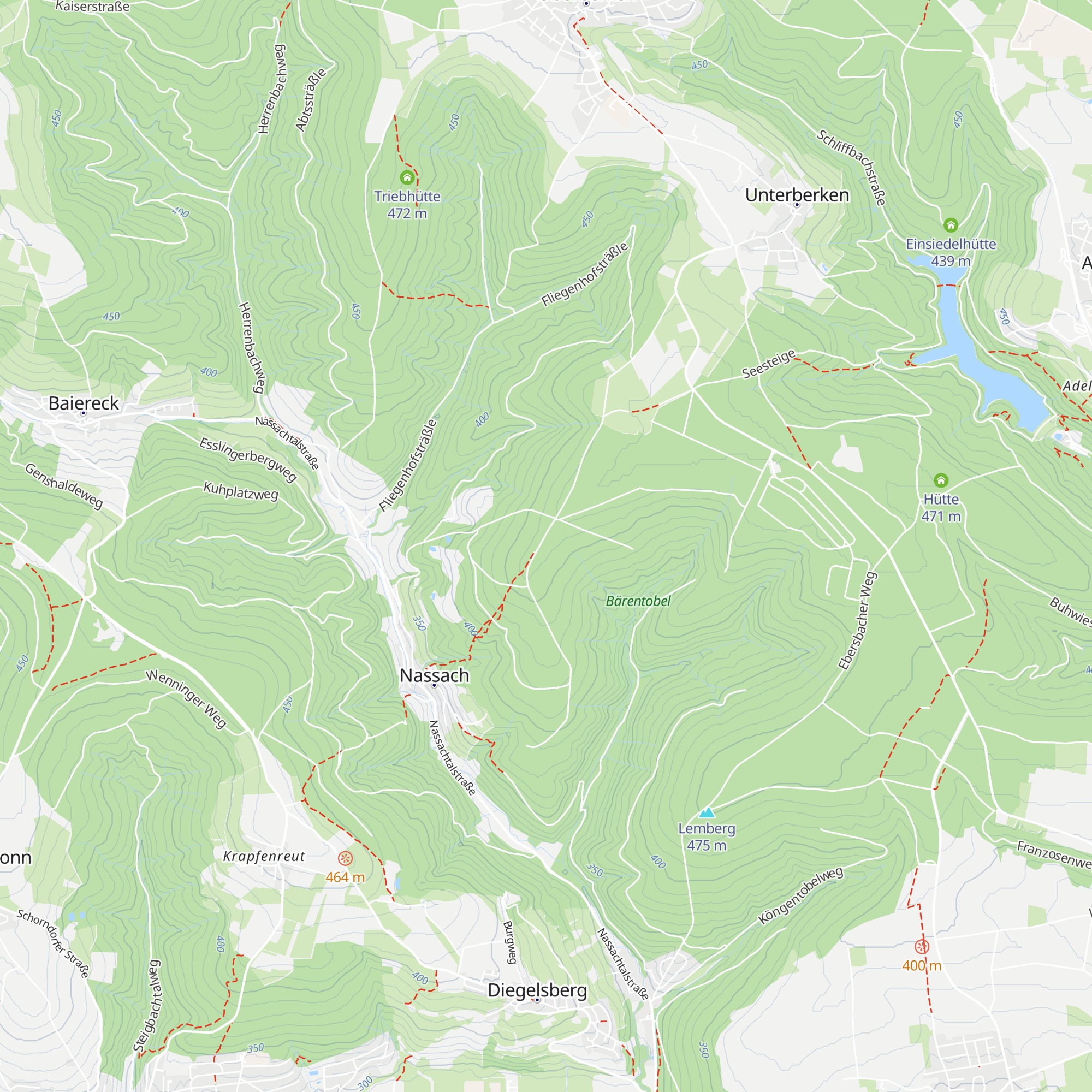 Dunkelschlägle Hütte map