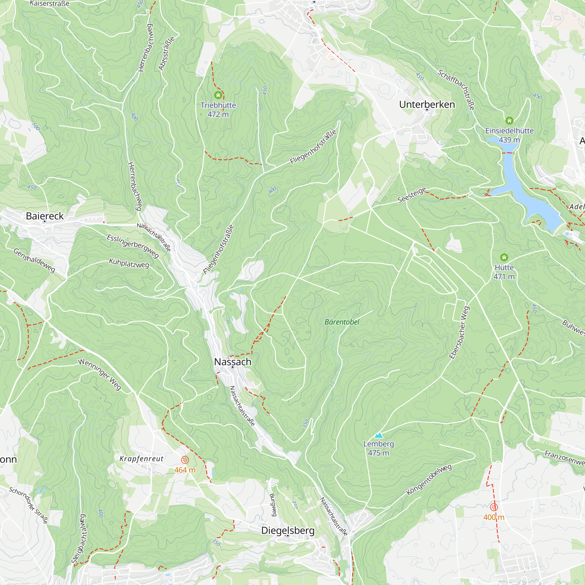 Dunkelschlägle Hütte map