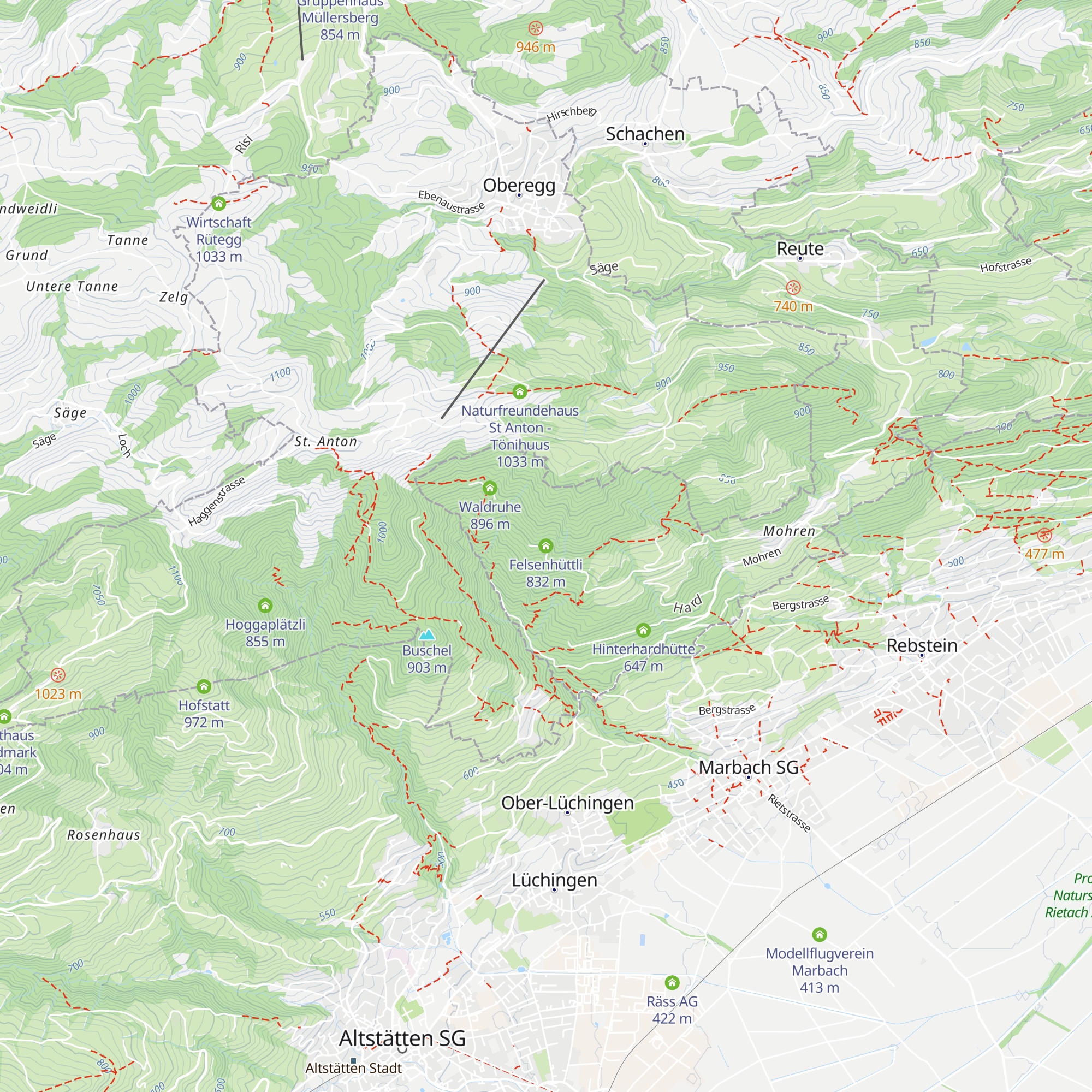Felsenhüttli map