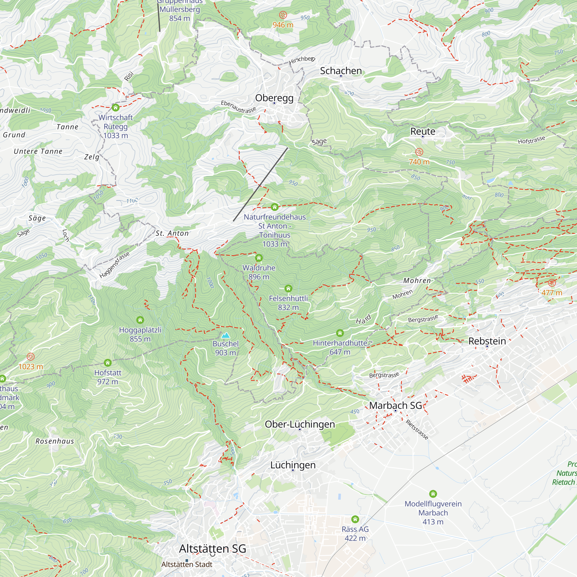 Felsenhüttli map