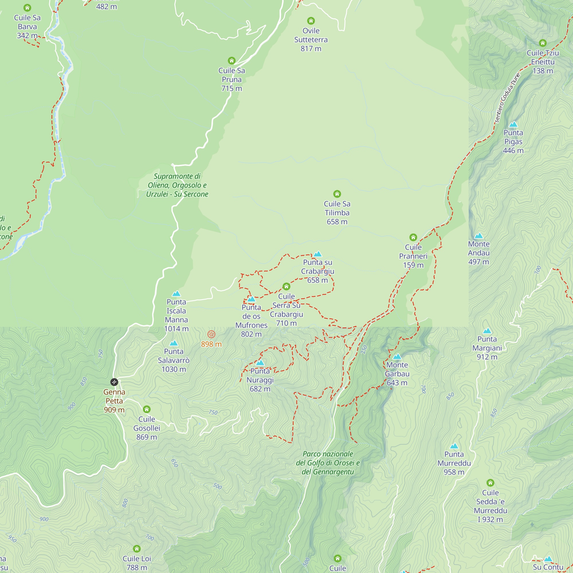 Cuile Serra Su Crabargiu map
