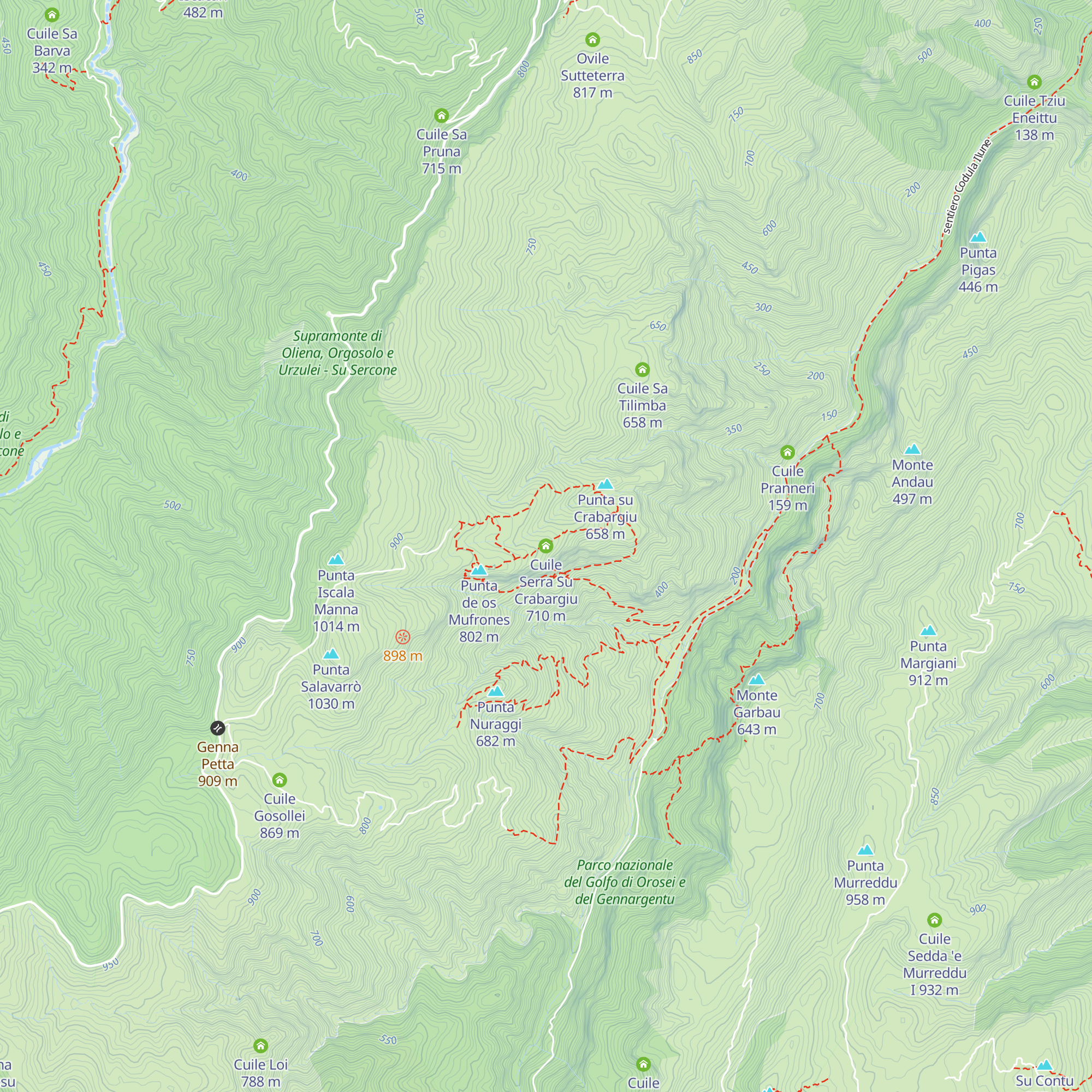 Cuile Serra Su Crabargiu map