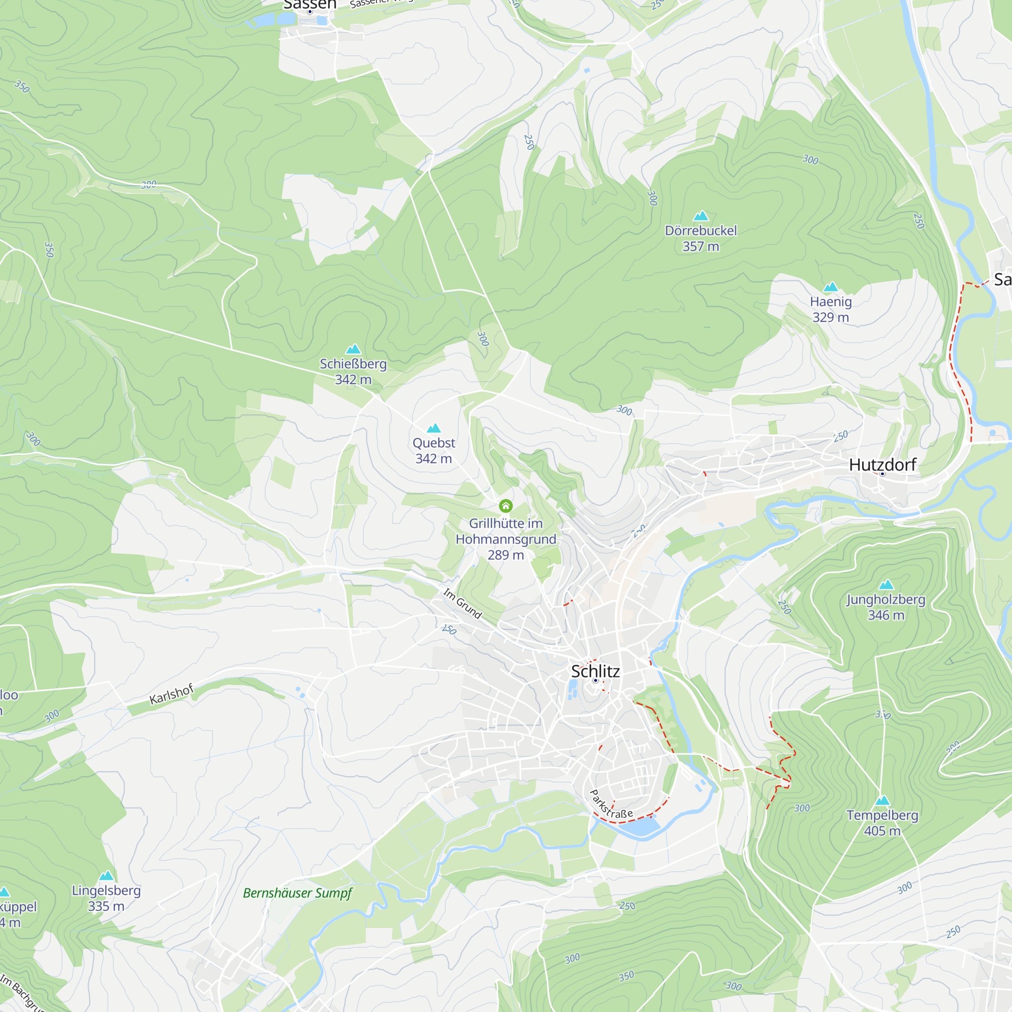 Grillhütte im Hohmannsgrund map
