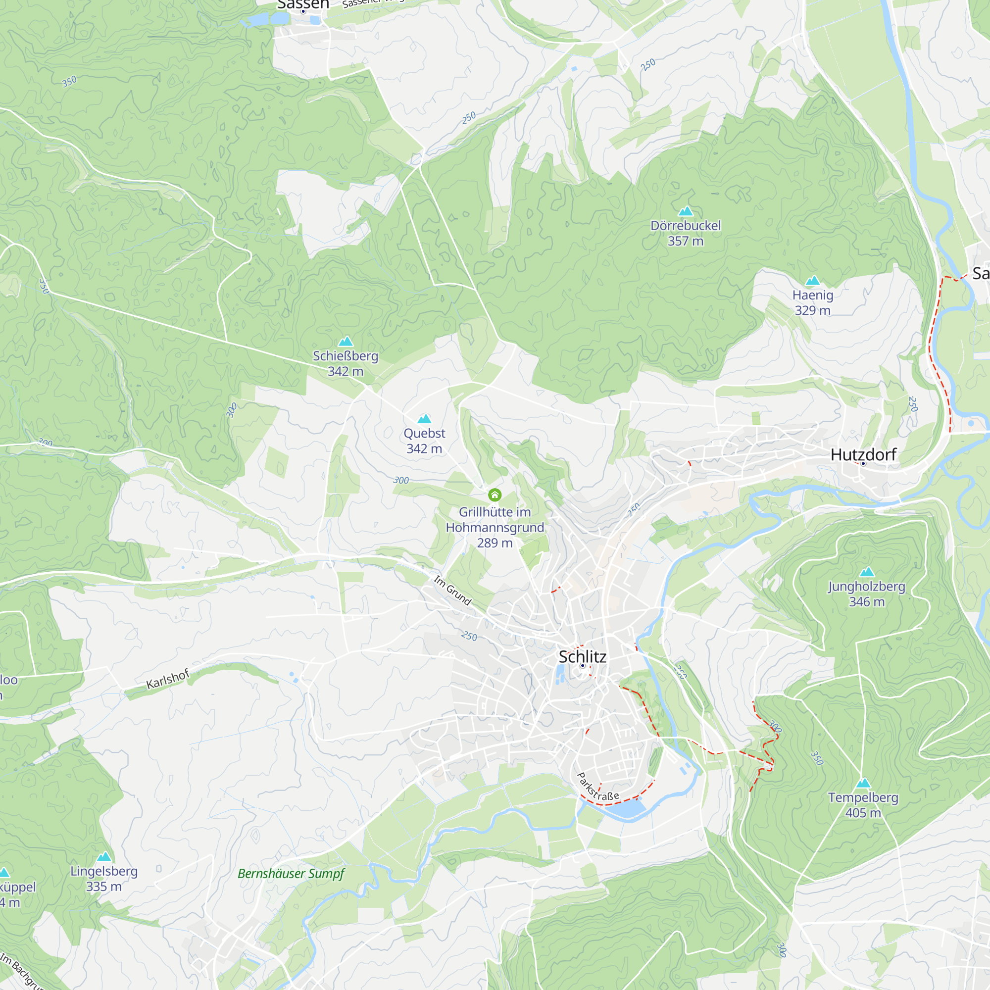 Grillhütte im Hohmannsgrund map