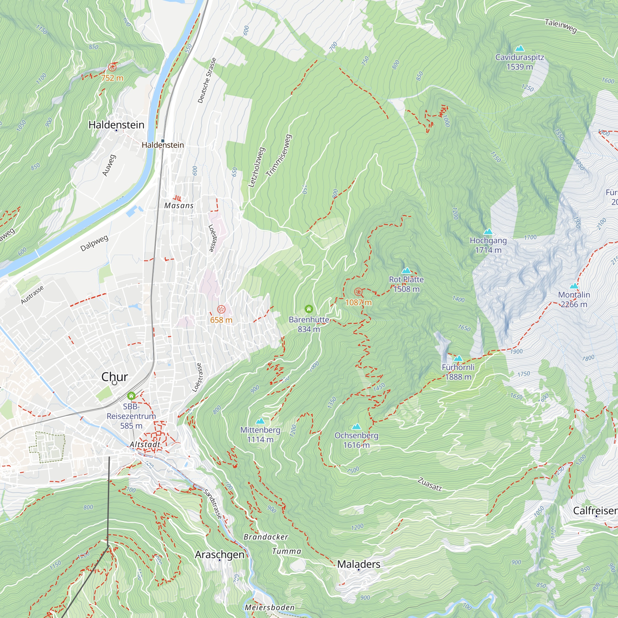 Bärenhütte map