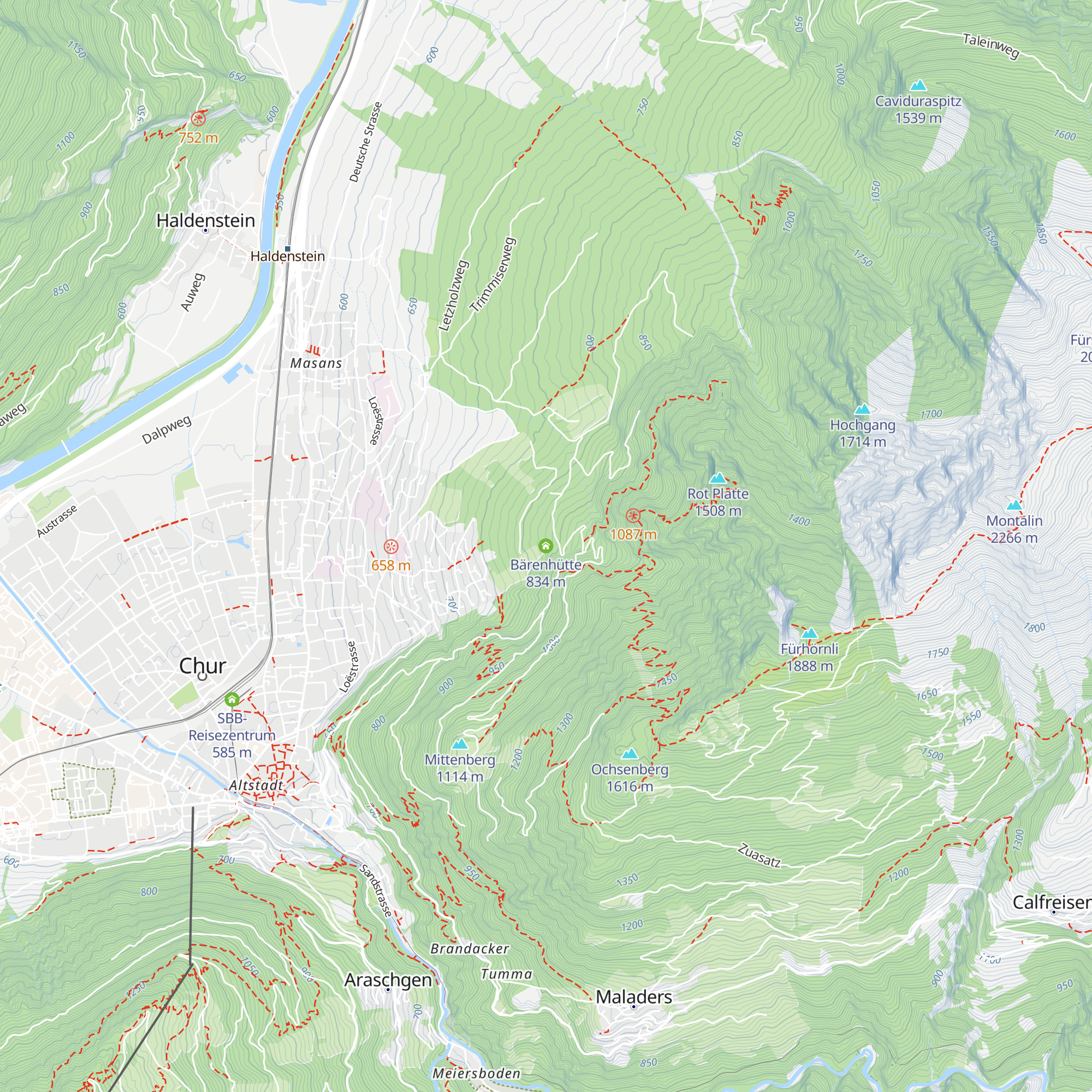 Bärenhütte map