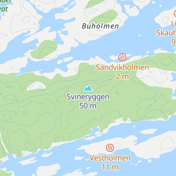 Map of Svineryggen