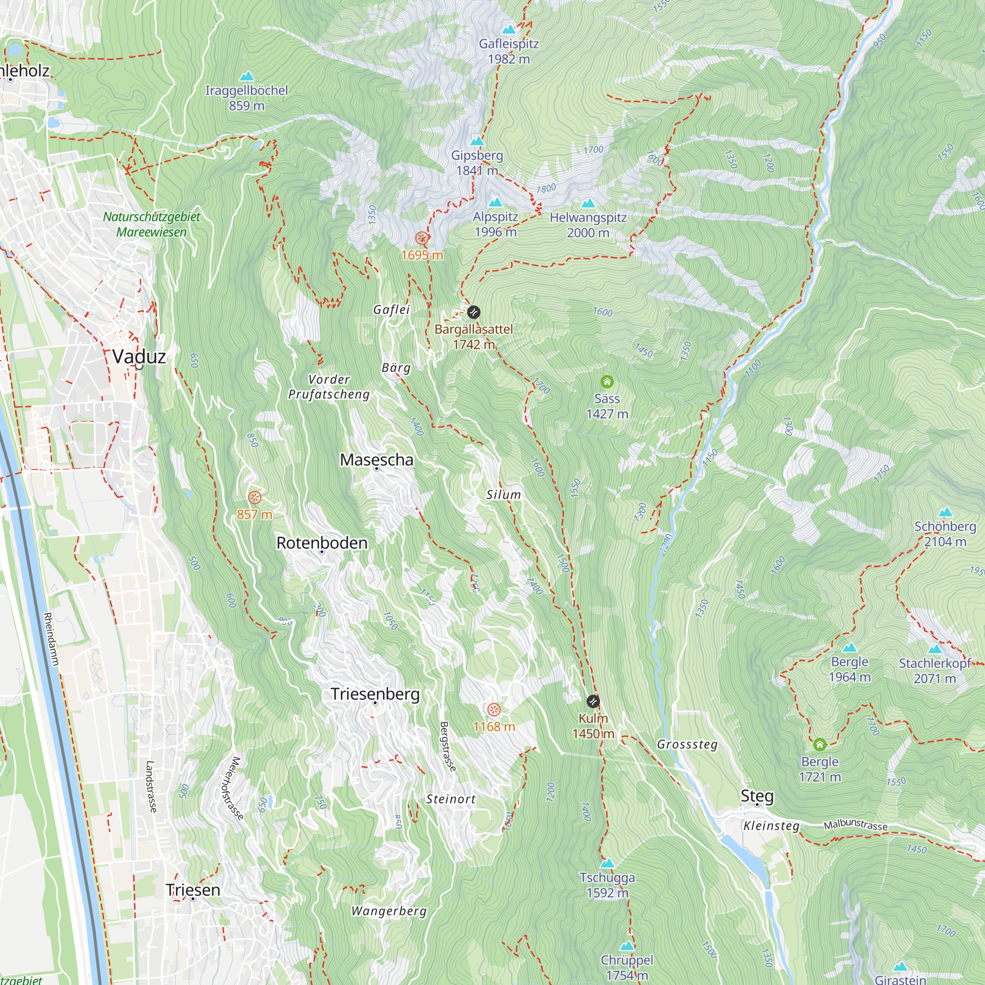 Berggasthaus Silum map