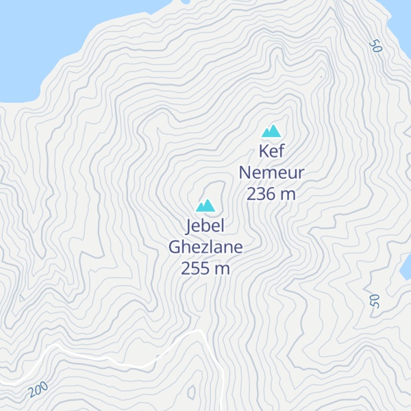 Map of Jebel Ghezlane