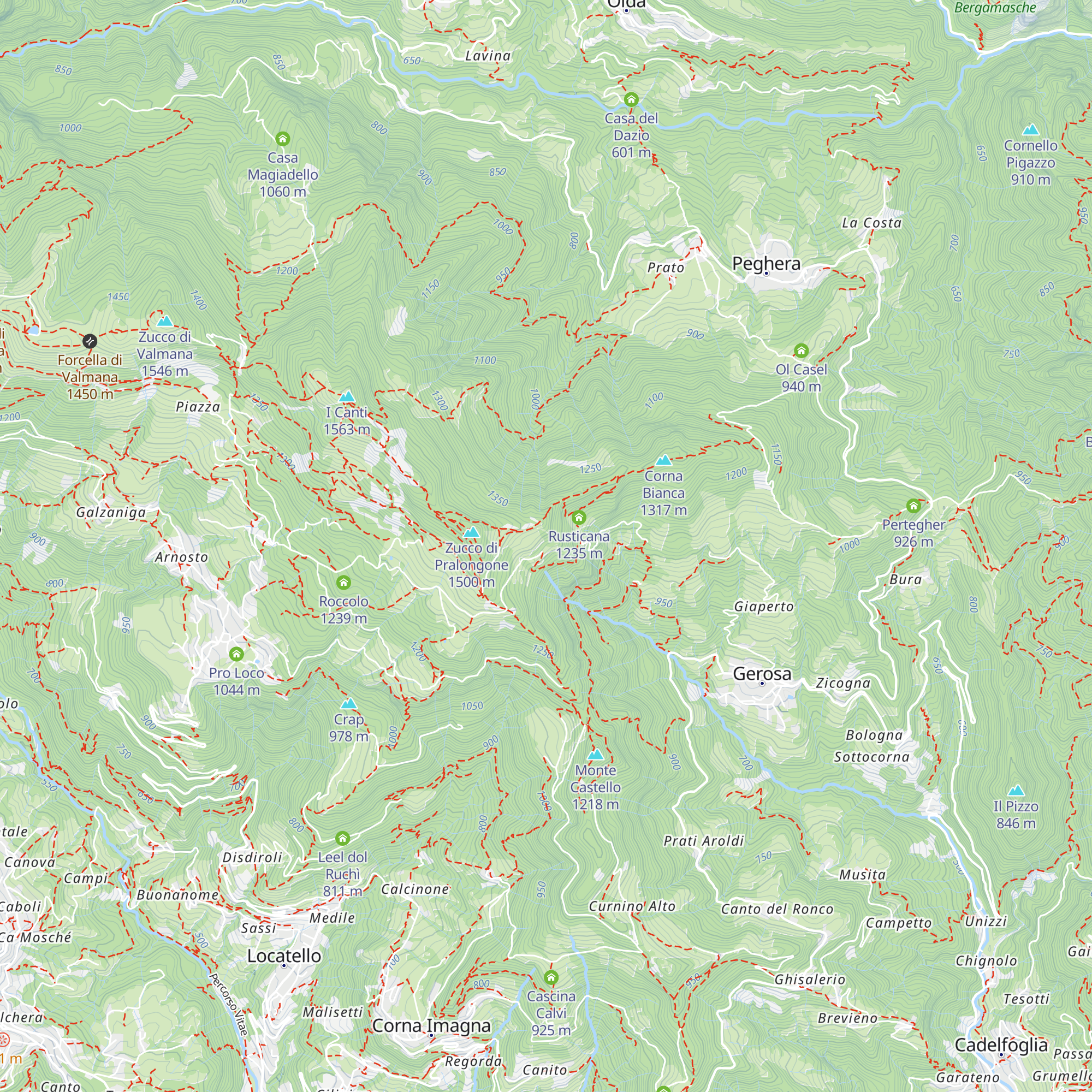 La Morösa map